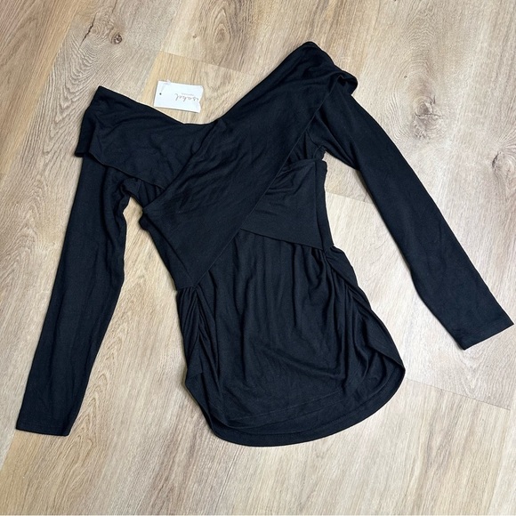 Isabel Maternity Crossover Long Sleeve Top size M - Picture 2 of 7